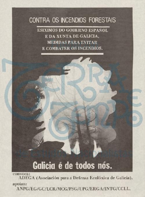 Contra os incendios forestais. Galicia é de todos nós.