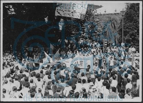 Manifestación do BN-PG o Día da Patria Galega 1978 # 01 Arranque na Alameda
