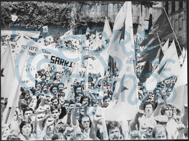 Manifestación do BN-PG o Día da Patria Galega 1978 # 04 Praza da Quintana